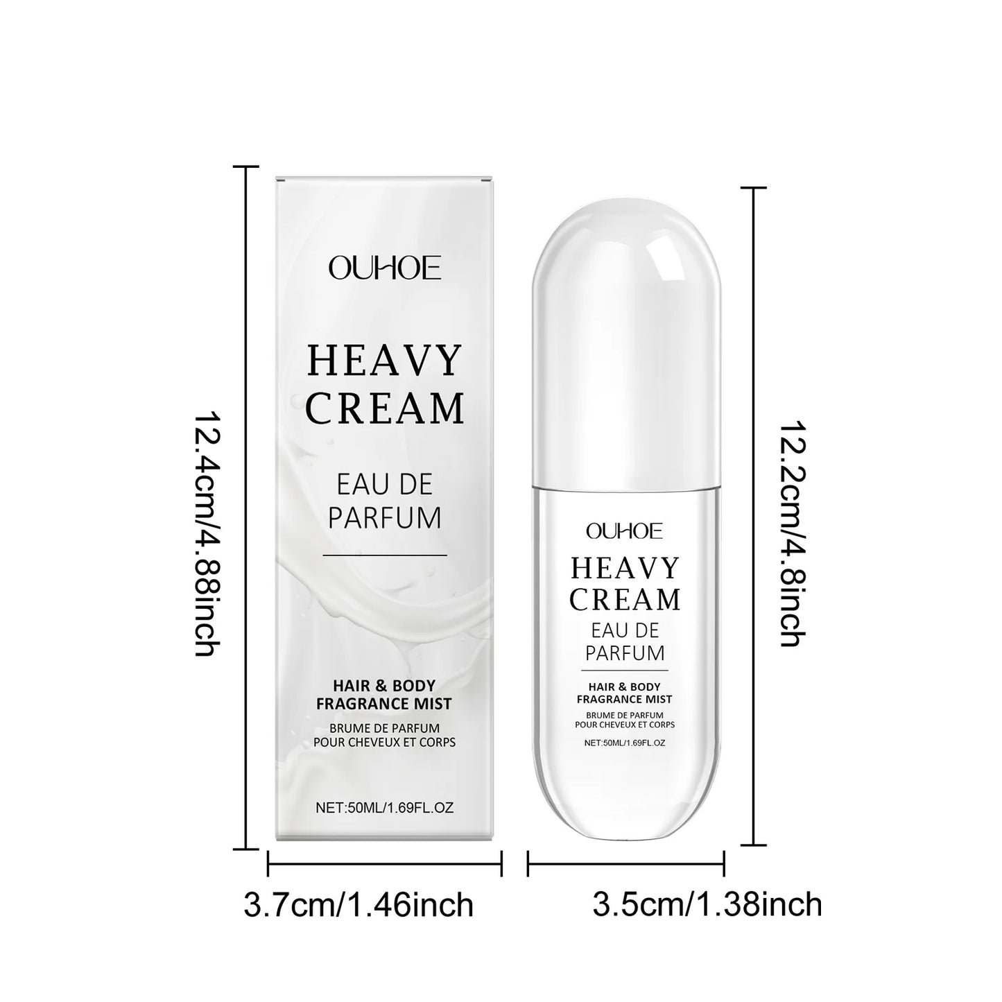 Ouhoe 50ml Light Milk Fragrance Perfume Charm Release Hair Body Spray Birthday Valentine's Day Gifts Flirting Pheromone Perfume